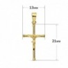 18K CRUZ CON CRISTO. 21 X 13MM. PALO LISO 1,5MM.