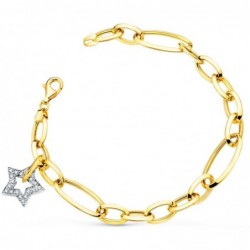 18K PULSERA ORO BICOLOR...