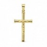 18K CRUZ CON CRISTO 25 X 15 MM. TUBO 2,5 MM.