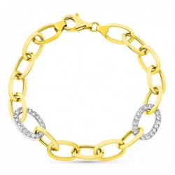 18K PULSERA BICOLOR...