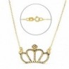 18K GARGANTILLA CORONA 12 X 8 MM. 45CM.