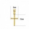 18K CRUZ LISA. 15 X 8 X 1,5 MM