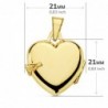 18K GUARDAPELO DIJE PORTAFOTOS CORAZÓN LISO. 21 X 21 MM.
