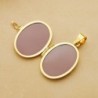 18K GUARDAPELO DIJE PORTAFOTOS OVAL LISO 22 X 19 MM.