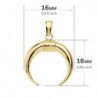 18K COLGANTE CUERNO. 16 X 16 MM