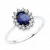 18K SORTIJA ORO BLANCO ZAFIRO 0,98 QTES. DIAMANTES 0,300 QTES. SI-H