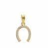 18K COLGANTE HERRADURA. 12 X 11 MM.