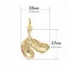 18K COLGANTE S DOS PLUMAS. 17 X 15 MM.