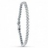 18K PULSERA ORO BLANCO CIRCONITAS 19,5 CM.