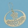 18K PENDIENTES CALADOS FLORES. 7.25GRS.