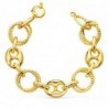 18K PULSERA ORO AMARILLO ESLABONES Y NUDO BARCO. ANCHO: 20 MM. LARGO: 20,5 CM.