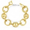18K PULSERA ORO AMARILLO ESLABONES Y NUDO BARCO. ANCHO: 20 MM. LARGO: 20,5 CM.