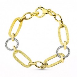 18K PULSERA BICOLOR...