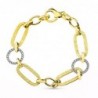 18K PULSERA BICOLOR ESLABONES. ANCHO: 14 MM. LARGO: 20.5 CM.