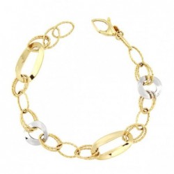 18K PULSERA BICOLOR 20,5...