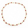 18K COLLAR ORO AMARILLO JAULA CORAL FINO JAPONES 7,5 MM. 60 CM.