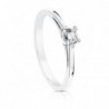 18K SOLITARIO BRILLANTE ORO BLANCO 0,150 QTES.SI-H