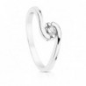 18K SOLITARIO BRILLANTE ORO BLANCO 0.200 QTES.SI-H
