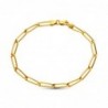18K PULSERA ORO AMARILLO ESLABONES BILBAO HUECA 19,5 CM