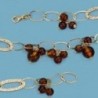 18K PULSERA ESLABONES Y PIEDRAS.