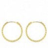 18K AROS ORO AMARILLO HUECOS RETORCIDOS CON TALLADO. 18 X 1,30 MM