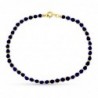 18K PULSERA ORO AMARILLO LAPIZLAZULI 19CM