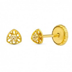 18K PENDIENTES ORO AMARILLO...