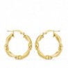 18K AROS ORO AMARILLO MATE BRILLO HUECOS 22 MM