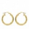 18K AROS ORO AMARILLO HUECOS GRANILLADOS 21 MM