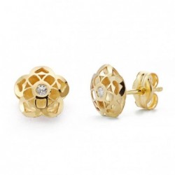 18K PENDIENTES ORO AMARILLO...