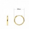 18K AROS TUBO REDONDO ORO AMARILLO 11 X 1,20 MM Y COLGANTE CRUZ CON CIRCONITA