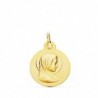 18K MEDALLA VIRGEN FRANCESA 14MM