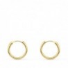 18K AROS ORO AMARILLO REDONDOS LISOS LIGEROS 12 X 1,50 MM