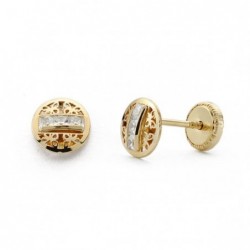 18K PENDIENTES ORO AMARILLO...