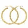 18K AROS ORO AMARILLO HUECOS GRANILLADOS 29 MM