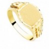 18K SELLO MACIZO CABALLERO ORO AMARILLO TALLADO. CABEZA OVAL 13 X 12 MM