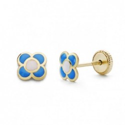 18K PENDIENTES ORO AMARILLO...