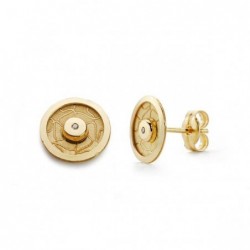 18K PENDIENTES ORO AMARILLO...