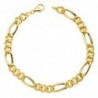 18K PULSERA ORO AMARILLO HUECA ESLABON TIPO CARTIER 3X1. 19,5 CM. 6,5 MM.