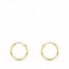 18K AROS ORO AMARILLO MEDIA CAÑA LISOS LIGEROS. 12 X 2 MM.