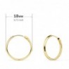 18K AROS ORO AMARILLO MEDIA CAÑA LISOS LIGEROS 18 X 2 MM.