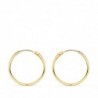 18K AROS ORO AMARILLO MEDIA CAÑA LISOS LIGEROS 18 X 2 MM.
