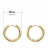 18K AROS ORO AMARILLO REDONDOS LISOS LIGEROS 16 X 2 MM.