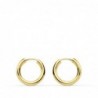 18K AROS ORO AMARILLO REDONDOS LISOS LIGEROS 16 X 2,5 MM