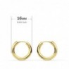 18K AROS ORO AMARILLO REDONDOS LISOS LIGEROS 16 X 2,5 MM