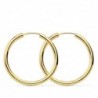 18K AROS ORO AMARILLO REDONDOS LISOS LIGEROS 30 X 2,5 MM