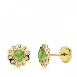 18K PENDIENTES ORO AMARILLO...