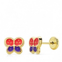 18K PENDIENTES ORO AMARILLO...