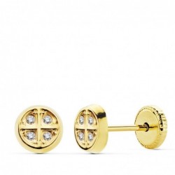 18K PENDIENTES ORO AMARILLO...