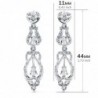 18K PENDIENTES ORO BLANCO CIRCONITAS PRESION